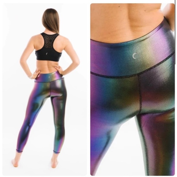 ZYIA Mirage Metallic Leggings | size 2 - Picture 8 of 9
